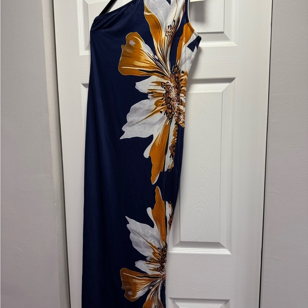 Floral One-Shoulder Maxi Dress